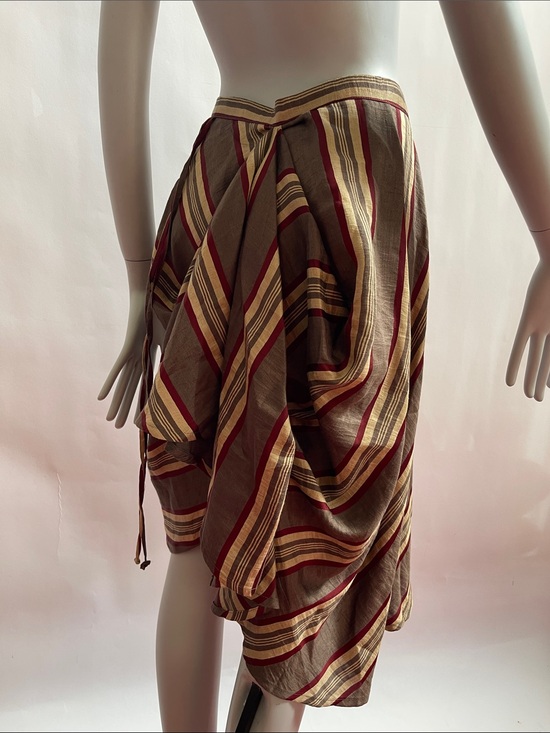 Vivienne Westwood Dresses & Skirts - Vivienne Westwood Anglomania 2014 Linen Striped Wrap Skirt IT42